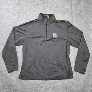 Greyson Pullover Mens‎ XL Gray Quarter Zip Herringbone Golf Finnish Long Drink